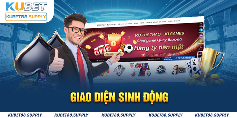 Giao diện của cổng game được hội viên đánh giá cao